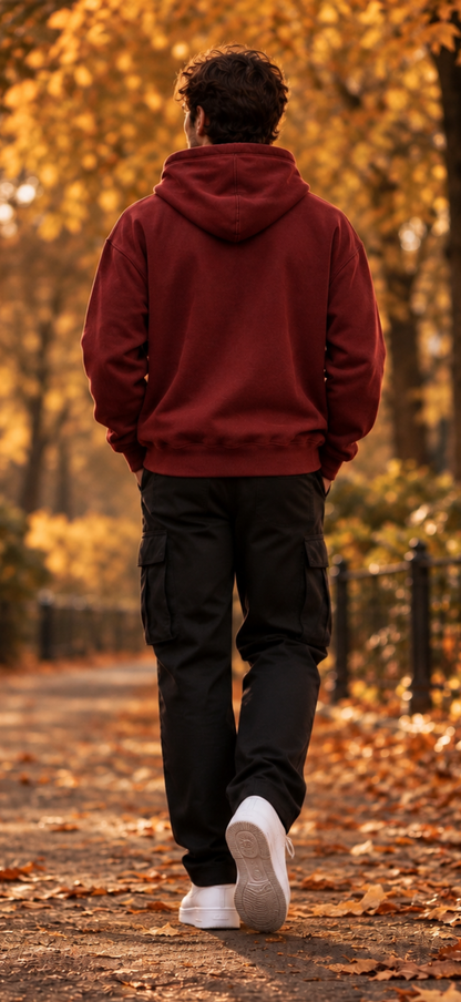 NINE N HALF® Signature Hoodie – Burgundy