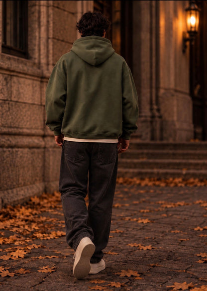 NINE N HALF® Signature Hoodie — Olive Green