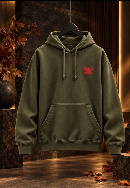 NINE N HALF® Signature Hoodie — Olive Green