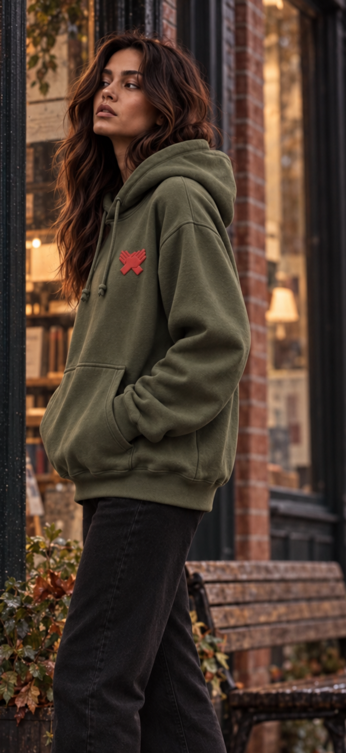 NINE N HALF® Signature Hoodie — Olive Green