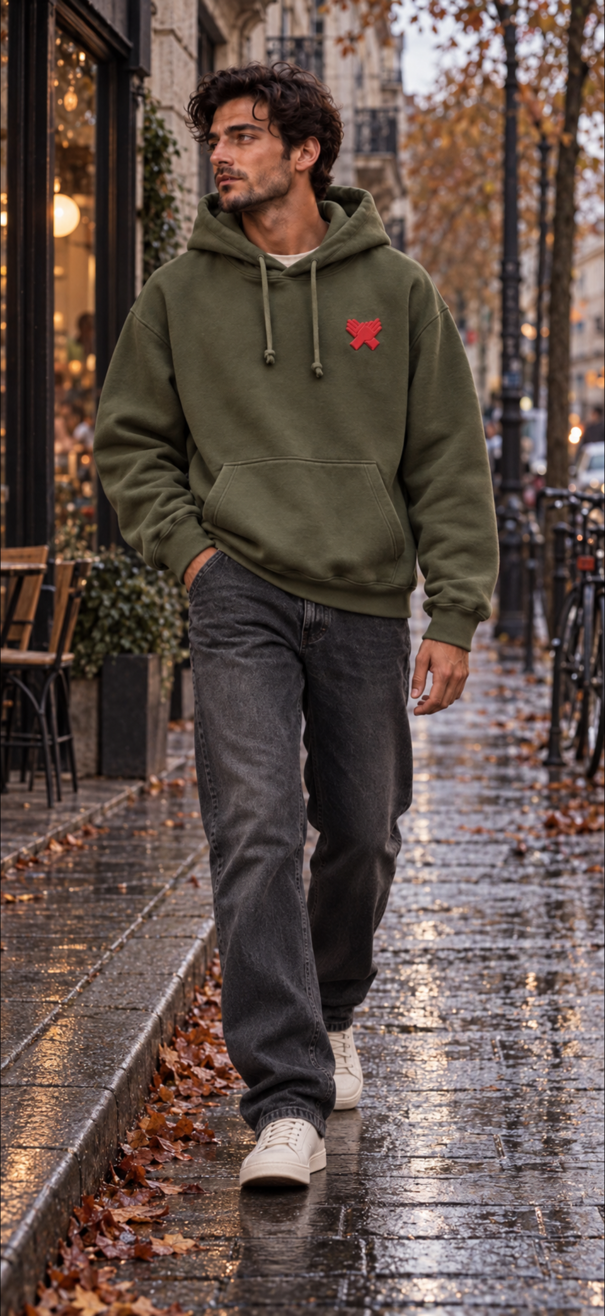 NINE N HALF® Signature Hoodie — Olive Green