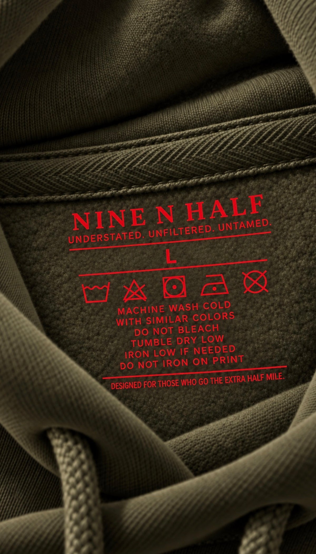 NINE N HALF® Signature Hoodie — Olive Green